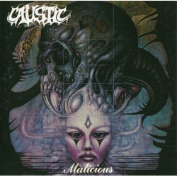 CAUSTIC - Malicious / Caustic (2LP) THE CRYPT 2016, CLEAR VINYL. LIM. 150
